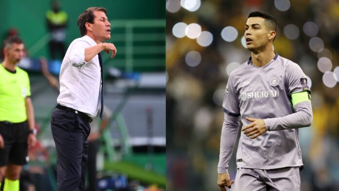 Rudi Garcia and Cristiano Ronaldo