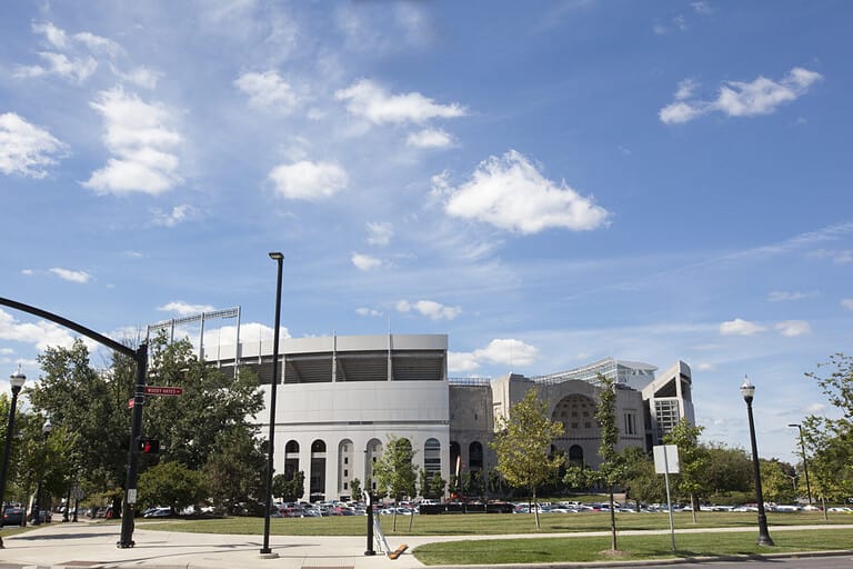 Ohio Stadium is shaped like a horseshoe and it fits 102,780 people ©aceshot1/Shutterstock.com