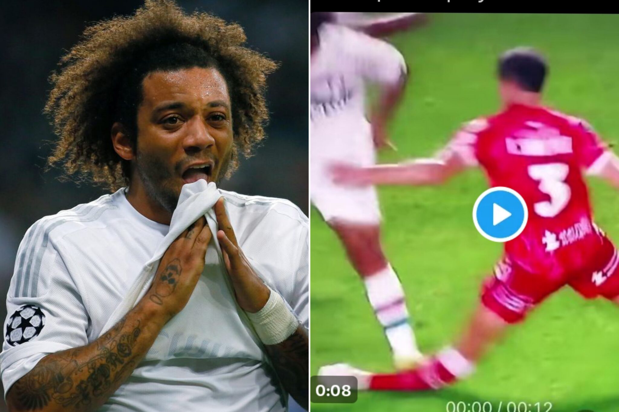 Ex-Real Madrid Star, Marcelo Sent Off After Causing Serious Injury to ...