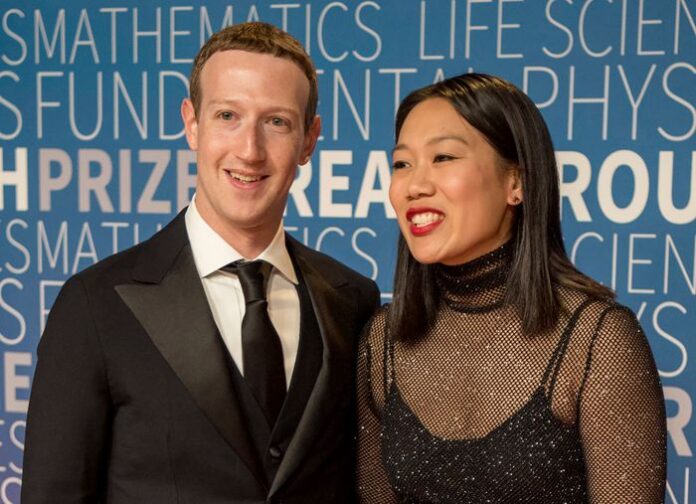 Facebook CEO Mark Zuckerberg and his wife, Priscilla Chan, arrive at the 7th annual Breakthrough Prize Ceremony in 2018, in Mountain View, Calif. Associated Press