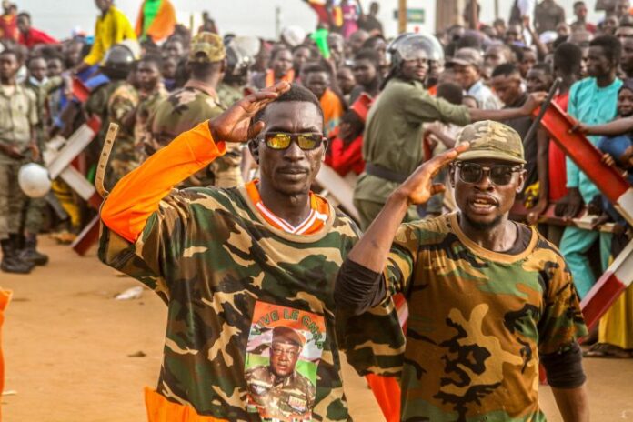 Coup backers ... a lot of civilians in Niger have rallied support behind the junta