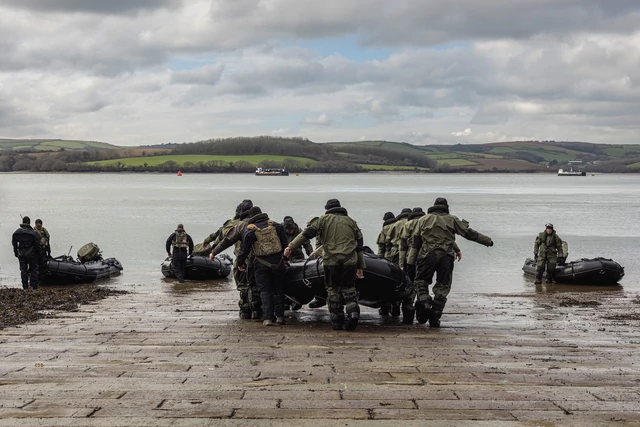 Ukrainian marines training in the UK in February 2023.UK Ministry of Defence/LPhot Mark Johnson