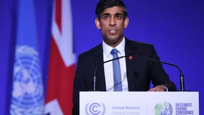Rishi Sunak spoke at the COP26 summit in Glasgow last year when he was chancellor