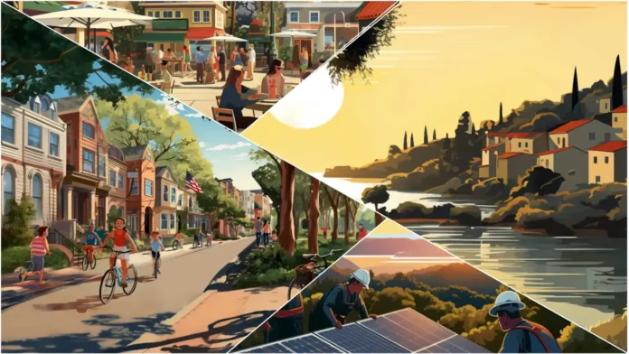 Somehow, tech billionaires think they can shove an idyllic, exclusive seafront with walkable streets, townhouses, and downtowns into a 78-mile-wide dream city.Image: California Forever