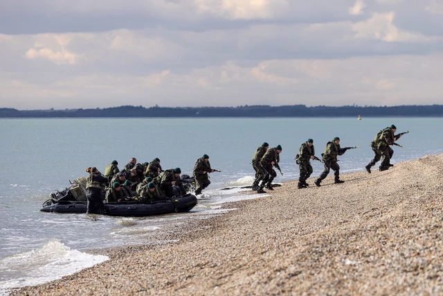 Ukrainian marines being trained in the UK in February 2023.UK Ministry of Defence/LPhot Mark Johnson