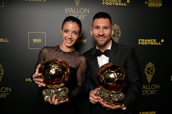 Aitana Bonmati and Lionel Messi