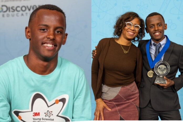 14-year-old Heman Bekele and his mentor, Deborah Isabelle, a product engineering specialist at 3M