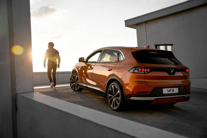 VinFast’s VF 8 electric vehicle exterior.COURTESY OF VINFAST