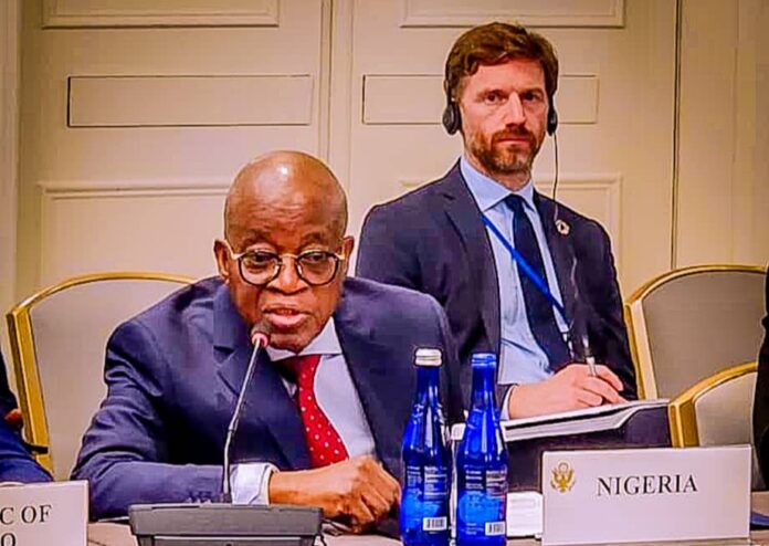 Adegboyega Oyetola at 78th UNGA in New York on September 19, 2023