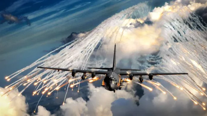 An AC-130 gunship responded to a missile attack on U.S. troops in Iraq. (Senior Airman Julianne Showalter/Air Force)