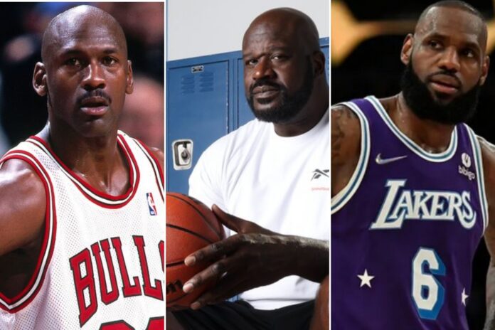 Michael Jordan, Shaquille O’Neal, LeBron James
