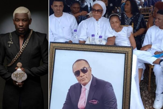 COMBO - Do2dtun and Late Saint Obi and mourning family (photo: PUNCH)