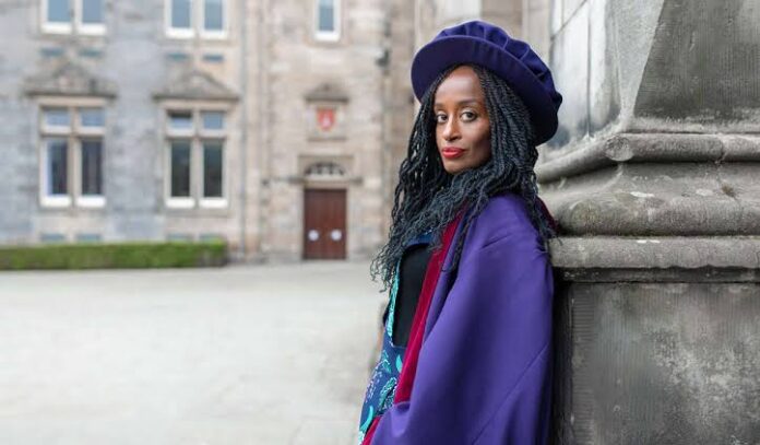 The first black female Rector of St Andrews University has denied her comments were antisemitic
