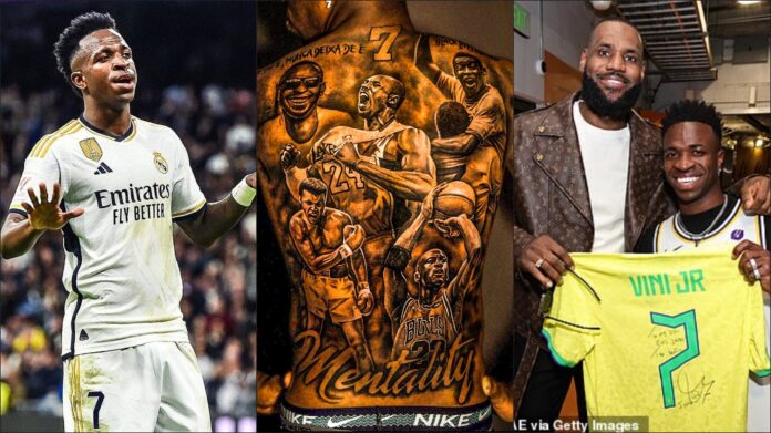 Vinicius Junior and LeBron James