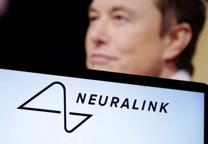 FILE PHOTO: Neuralink logo and Elon Musk photo are seen in this illustration taken, December 19, 2022. REUTERS/Dado Ruvic/Illustration/File PhotoDADO RUVICREUTERS