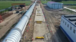 Hyperloop train tube construction (CASIC)