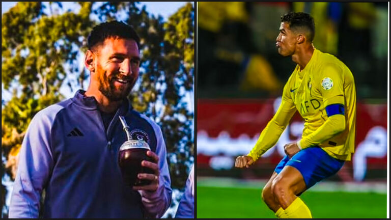 Ronaldo Banned, Fined Over Obscene Gesture Towards Fans On Reacting to Messi Chants in Saudi Arabia