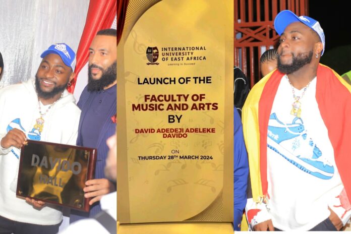 Davido just launched the Faculty of Music and Arts at IUEA