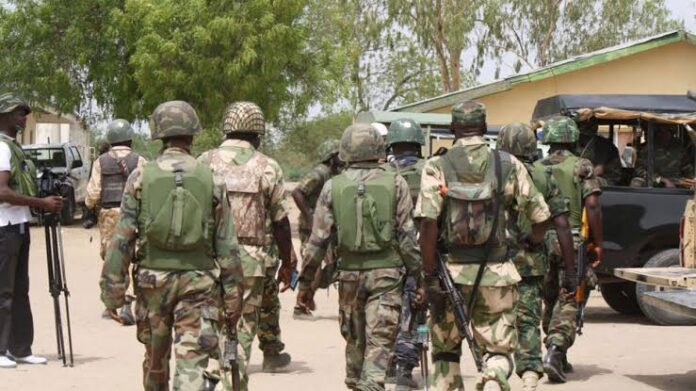 FILE: Nigerian Soldiers on duty. [PHOTO CREDIT: The Guardian]