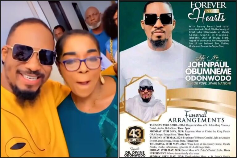 Rita Edochie Heartbroken, Reacts As Junior Pope’s Funeral Gets A Date