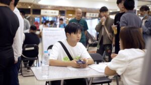 Many midcareer professionals worry that companies will shun them in favor of younger people.Fred Dufour / NBC News