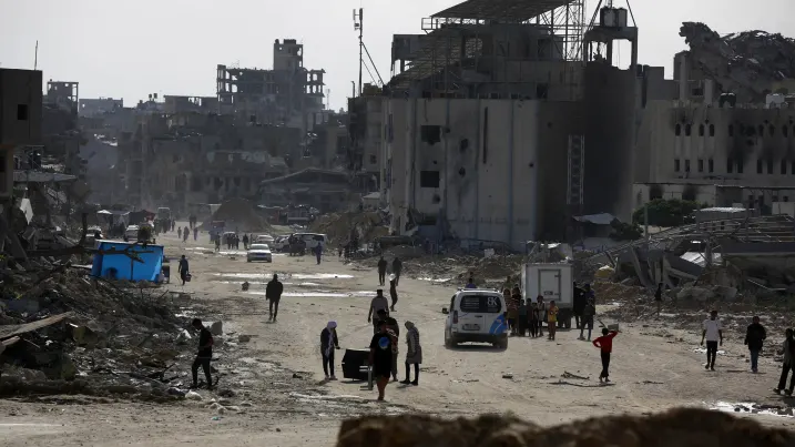 Following the Israeli army’s ground incursions into certain neighborhoods east of Rafah, located in the southern Gaza Strip, Palestinians residing in the area continue to migrate from the eastern neighborhoods of the city towards the west of Khan Yunis on May 09, 2024.  Ashraf Amr | Anadolu | Getty Images