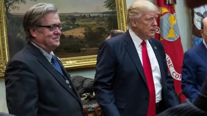 Steve Bannon and Donald Trump. GETTY IMAGES