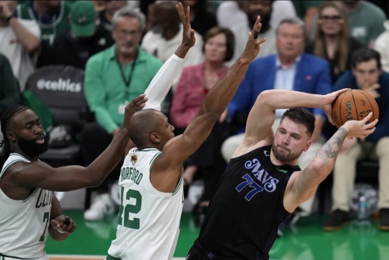 Celtics Rout Mavericks 107-89 in Game 1 of NBA Finals Behind Brown, Returning Porzingis