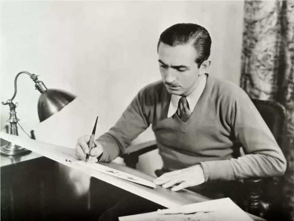 Before founding his studio, Disney got a job as an artist for a Kansas City advertising agency.