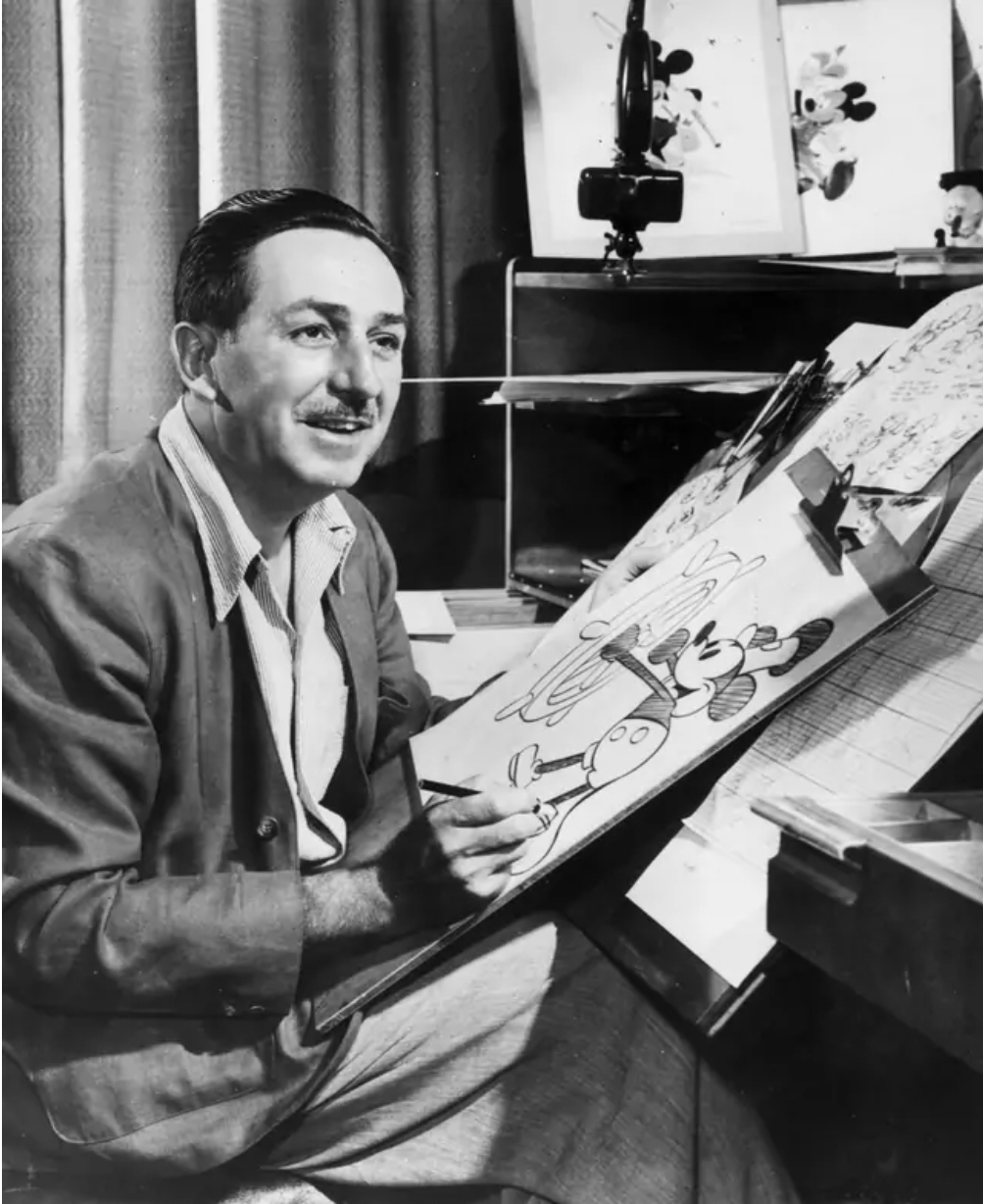 Walt Disney did not actually design the final version of Mickey Mouse.