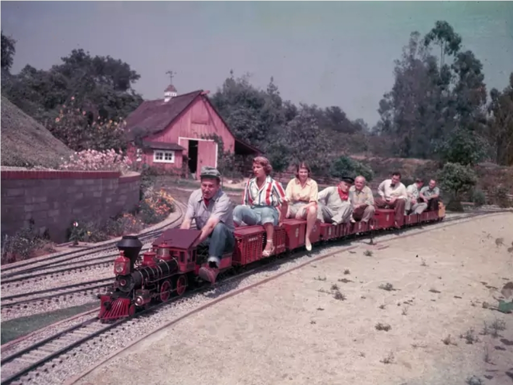 Walt Disney was fascinated with trains for most of his life.