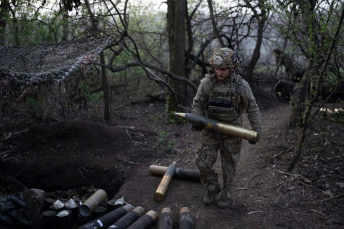 Ukrainian soldiers on the front lines in areas like the eastern Donetsk region say they have been left unable to match Russia's firepower.Alex Babenko / AP