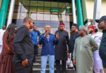 Gov Mbah, Entire Exco, Lawmakers Set to Defect to APC on Tuesday Gov Peter Mbah with members of the House of Representatives Committee on National Security and Intelligence who visited Enugu State yesterday on oversight function.