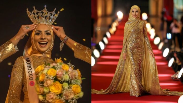 AI-generated influencer Kenza Layli has been unveiled as the world's first AI beauty pageant winner.  Fanvue World AI Creator Awards