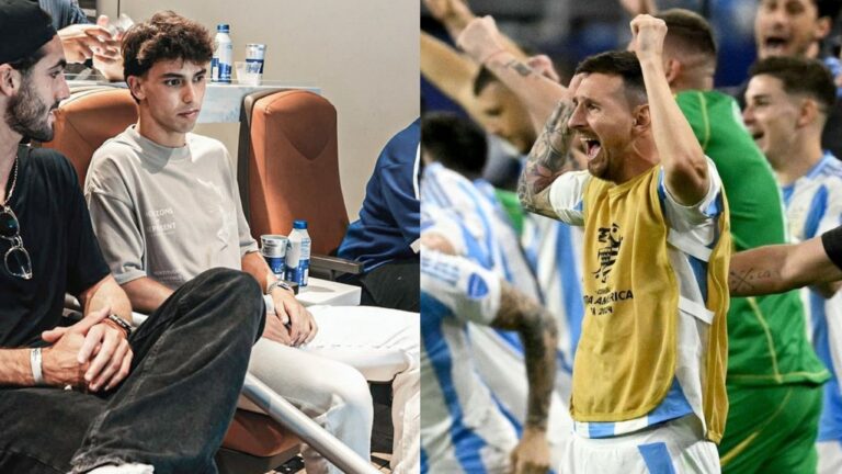 Reactions As Portugal’s Joao Felix Who Missed Euro Penalty Seen ‘Backing’ Leo Messi for Copa 2024