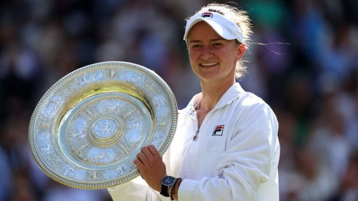 Image: Czech Barbora Krejcikova defeated Jasmine Paolini to win her maiden Wimbledon title