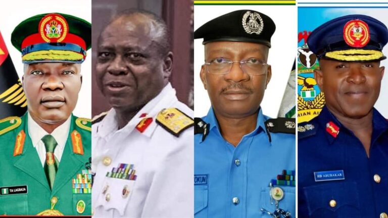 We Won’t Tolerate Coup Calls, Hoisting Foreign Flags, Tinubu, Security Chiefs Tell Protesters