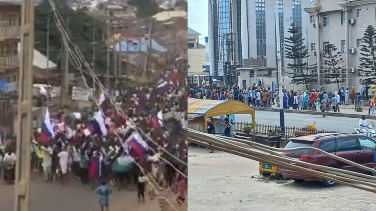 #EndBadGovernance: Kaduna Protesters Sing Anti-Tinubu Songs