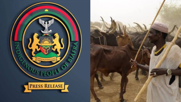 IPOB Warns Igbo Traditional Rulers Over Romance With Fulani Herdsmen