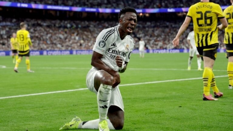 Vinicius Treble Fires Champions League Holders Madrid To Dortmund Comeback