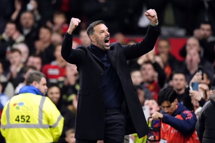 Manchester United interim manager Ruud van Nistelrooy during the Carabao Cup fourth round matchNick Potts / PA Images / Profimedia