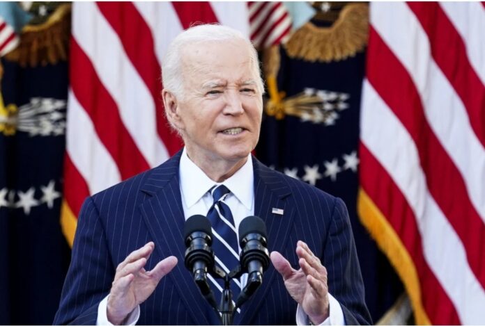 U.S. President Joe Biden delivers remarks on the 2024 election results and the upcoming presidential transition of power, in the Rose Garden of the White House in Washington, U.S., November 7, 2024. REUTERS/Kevin Lamarque