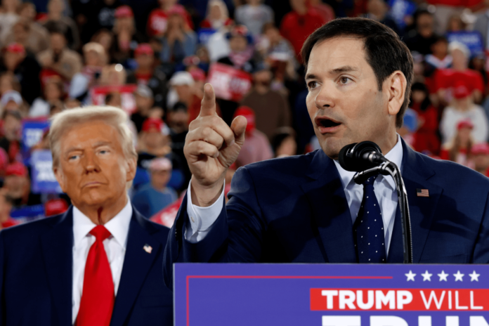 Marco Rubio Donald Trump and Sen. Marco Rubio at a campaign rally on Nov. 4, 2024 in Raleigh, NC.Chip Somodevilla/Getty Images