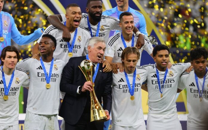 New record: Carlo Ancelotti has now eclipsed Real Madrid legend Miguel Munoz in terms of trophies won as manager REUTERS