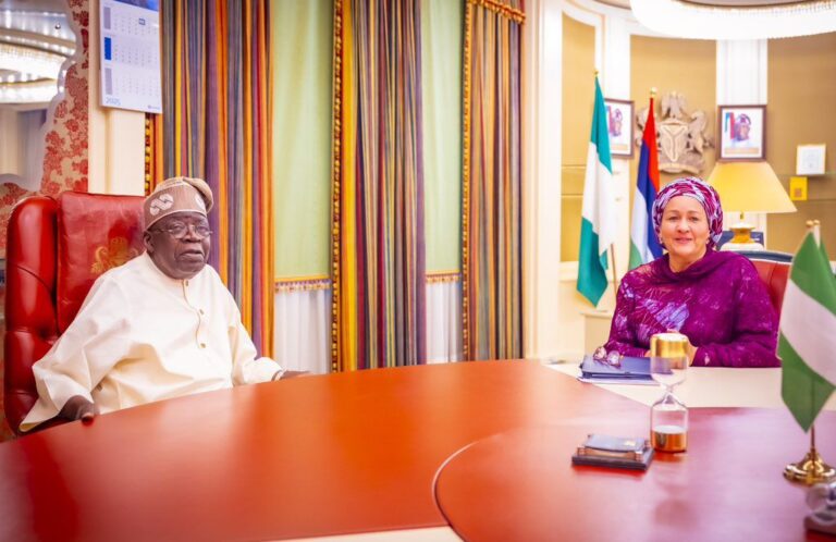 UN’s Amina Mohammed Visits Abuja, Meets Tinubu