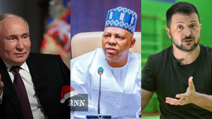 Russia's Putin, Nigeria’s Shettima and Ukraine's Zelensky Russia's Putin, Nigeria’s Shettima and Ukraine's Zelensky