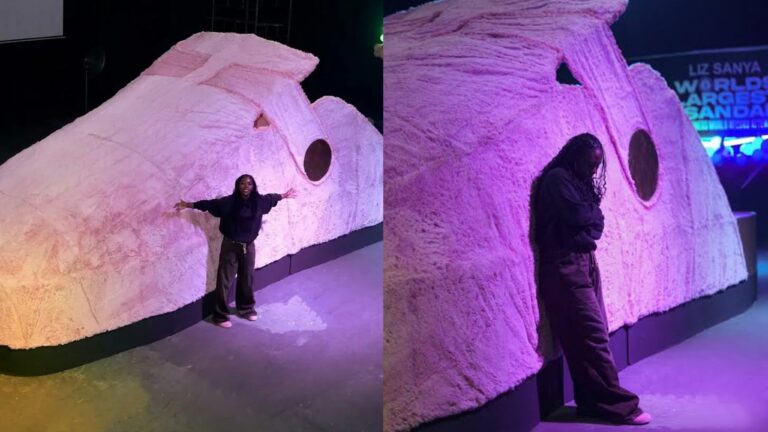 Nigerian Designer, Sanya Completes Attempt For World’s Largest Sandal