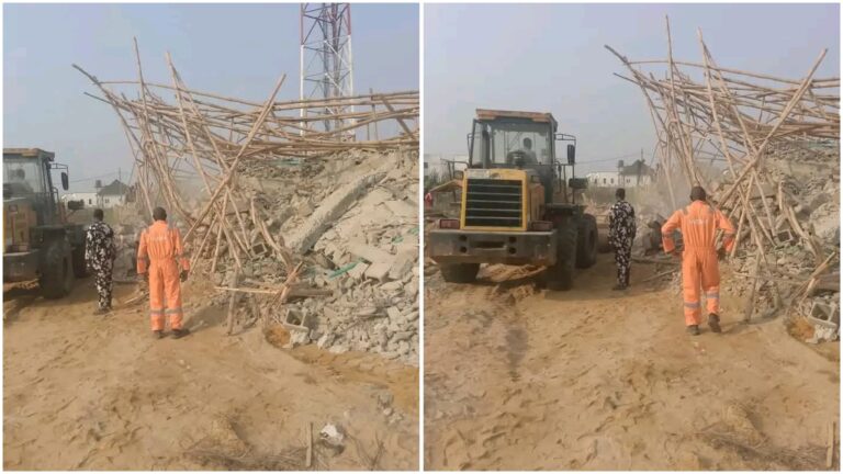 Lagos: 1 Dead, 4 Injured In Two-Storey Building Collapse At Northern Vulture Estate