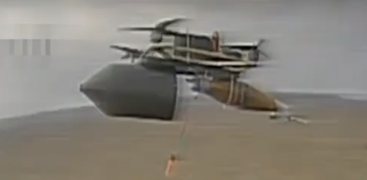 The size and weight of the spools used on fiber-optic-guided FPV drones make them slower and less maneuverable. (Magyar Birds Screenshot)