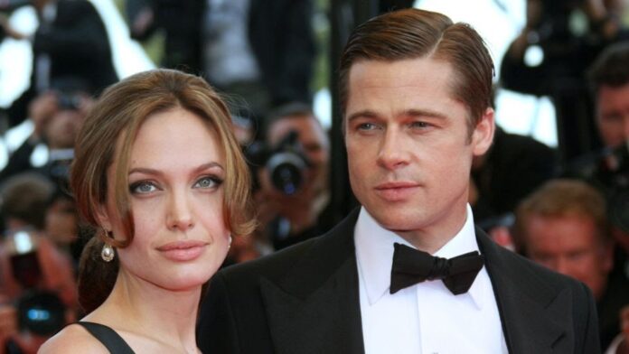 (From left) Angelina Jolie and Brad Pitt at the Cannes Film Festival in 2007. Valery Hache/AFP/Getty Images
